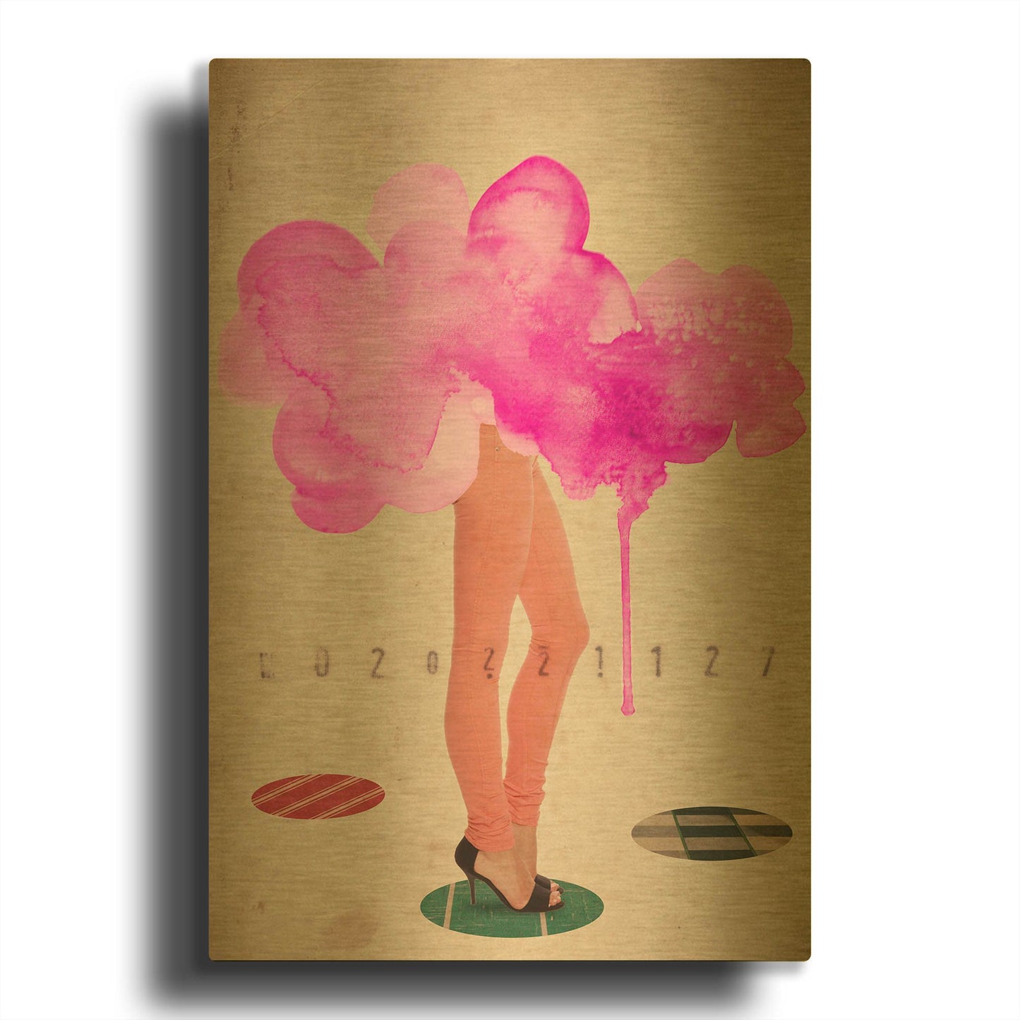 'As It Goes' By Elo Marc Gold Metal Wall Art