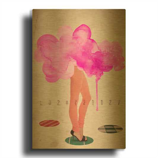 'As It Goes' By Elo Marc Gold Metal Wall Art