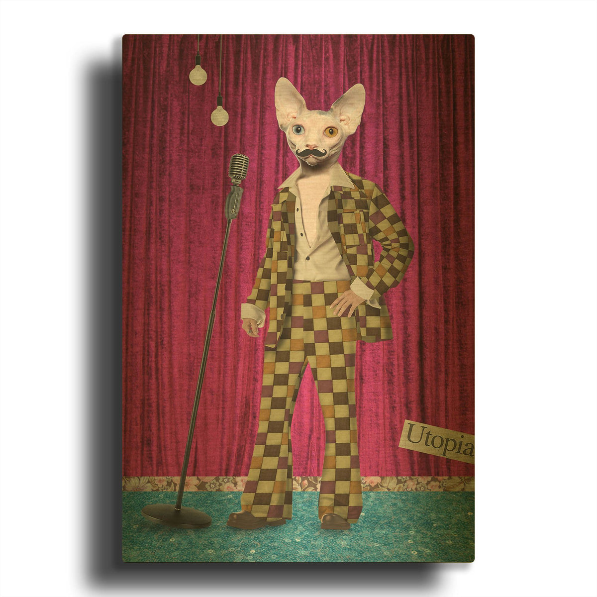 'Boogie Nights' By Elo Marc Gold Metal Wall Art