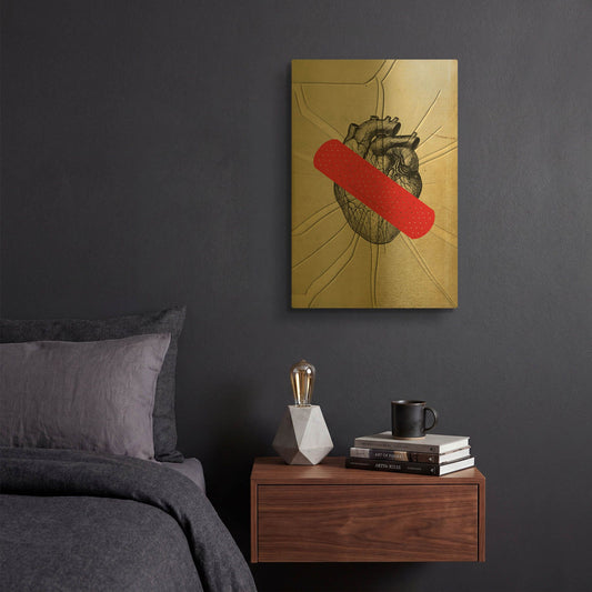 'First Aid' By Elo Marc Gold Metal Wall Art
