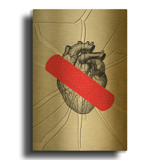 'First Aid' By Elo Marc Gold Metal Wall Art