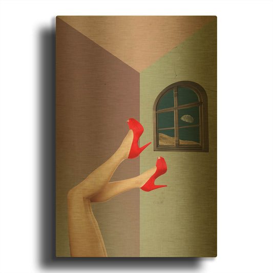 'Inboxed' By Elo Marc Gold Metal Wall Art