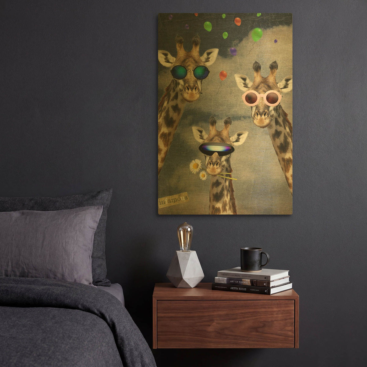 'Lets Take A Sellfie' By Elo Marc Gold Metal Wall Art