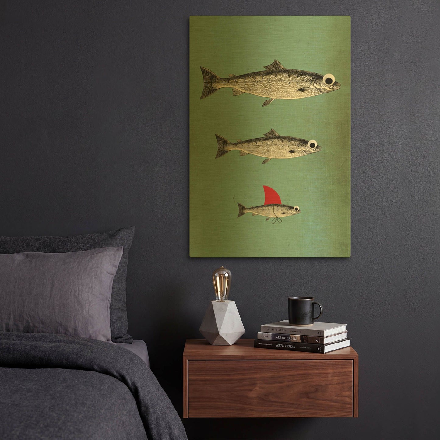 'Surviving' By Elo Marc Gold Metal Wall Art