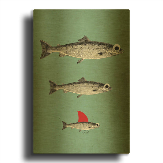 'Surviving' By Elo Marc Gold Metal Wall Art