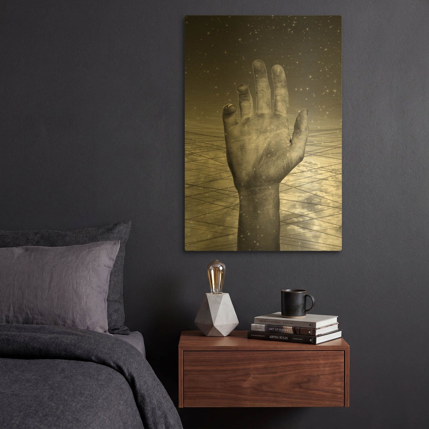 'Freedom' By Elo Marc Gold Metal Wall Art