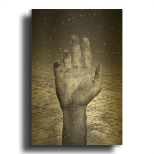 'Freedom' By Elo Marc Gold Metal Wall Art