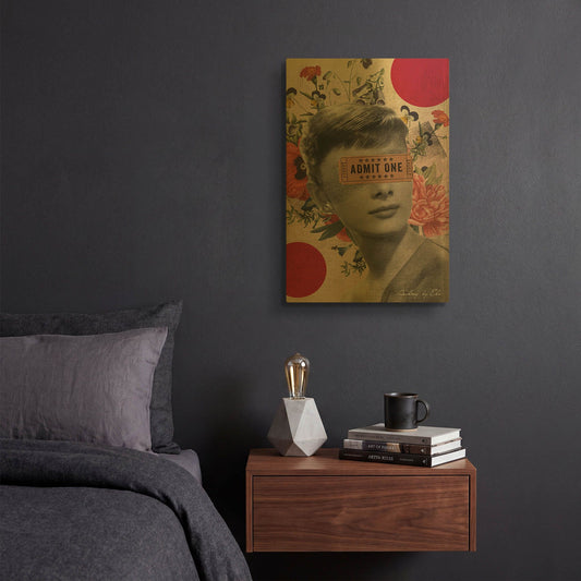 'Audrey' By Elo Marc Gold Metal Wall Art