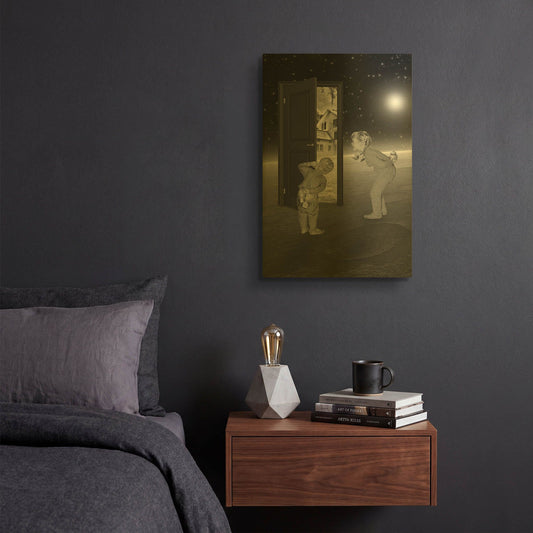 'Child' By Elo Marc Gold Metal Wall Art