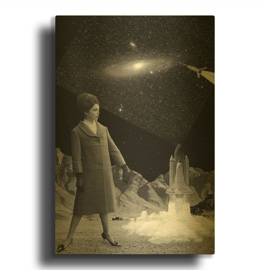 'Launched' By Elo Marc Gold Metal Wall Art