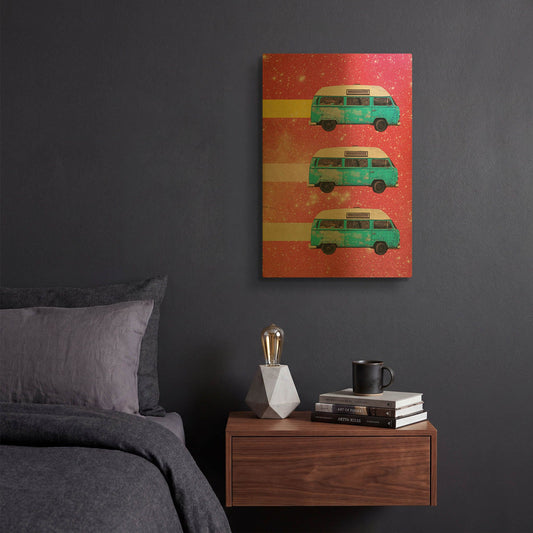 'Off We Go' By Elo Marc Gold Metal Wall Art