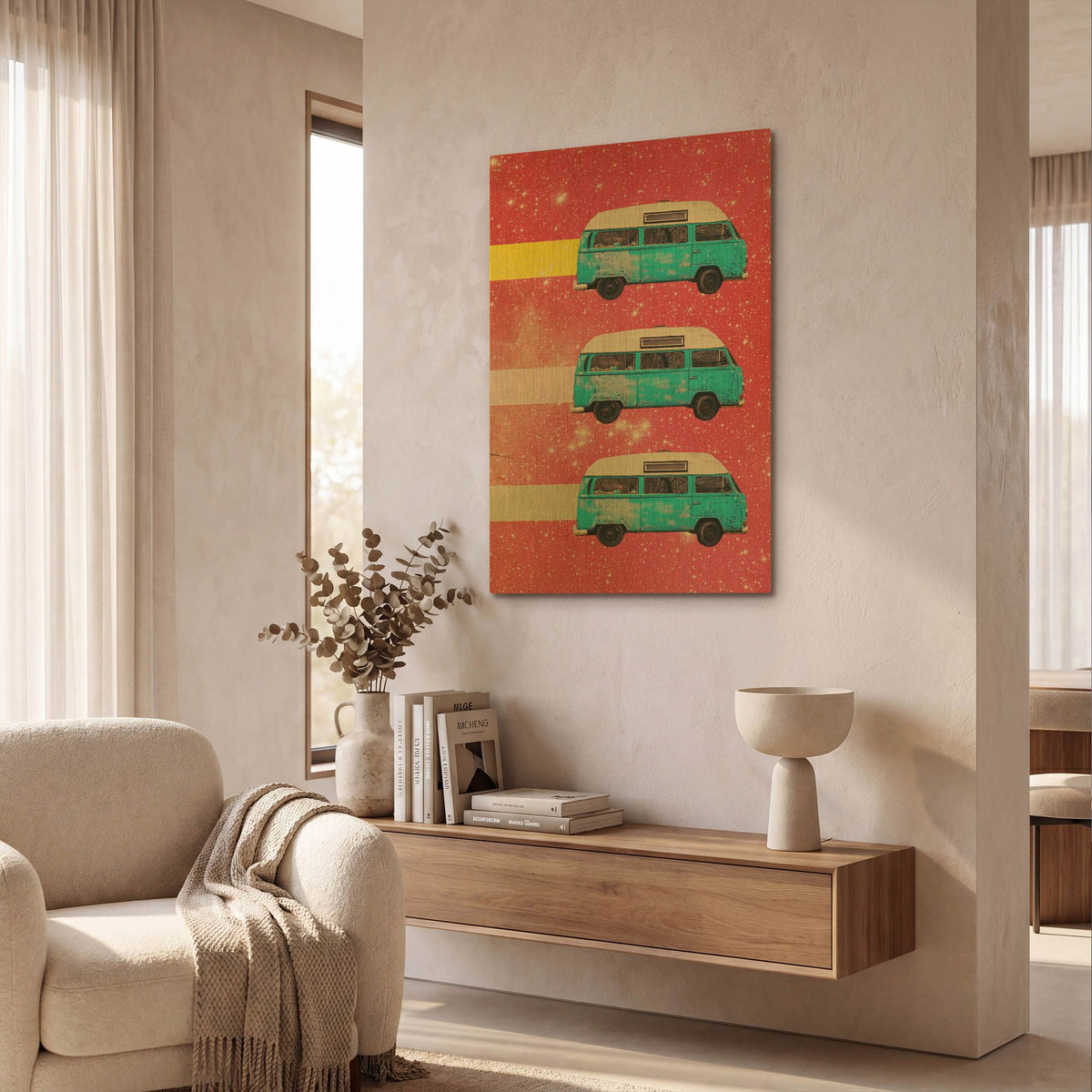 'Off We Go' By Elo Marc Gold Metal Wall Art