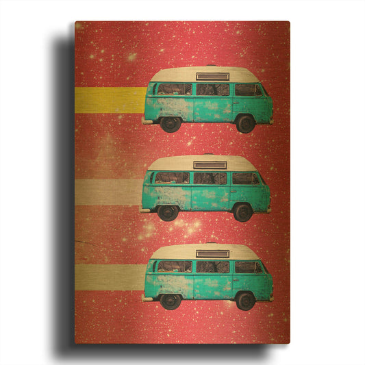 'Off We Go' By Elo Marc Gold Metal Wall Art