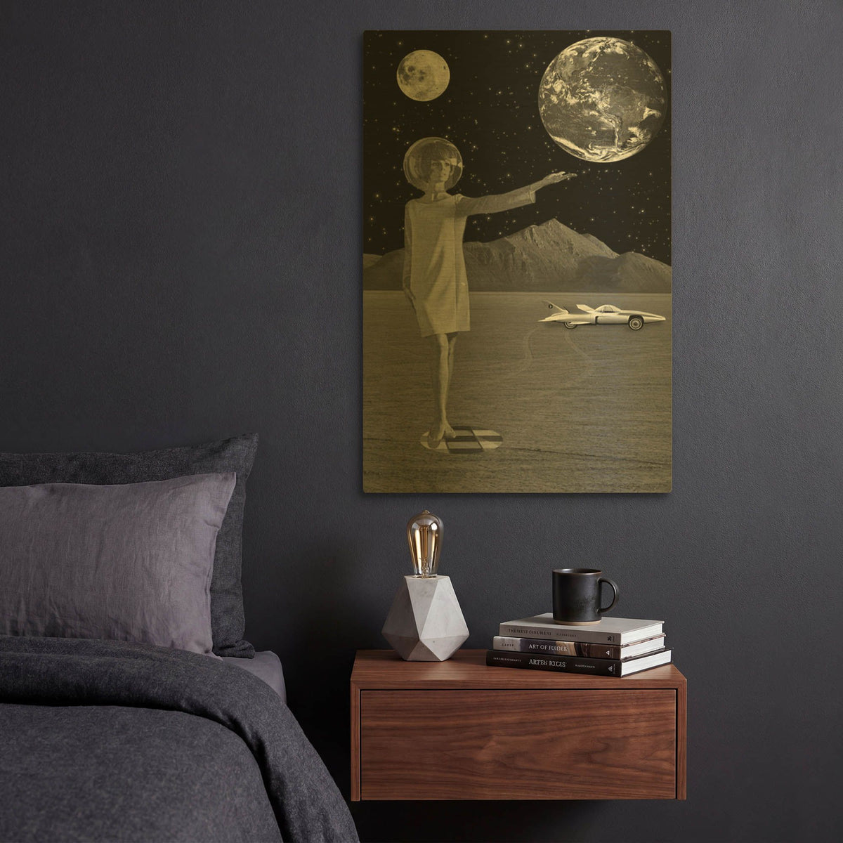 'On A Mission' By Elo Marc Gold Metal Wall Art