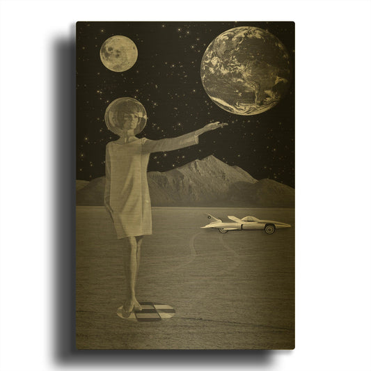 'On A Mission' By Elo Marc Gold Metal Wall Art
