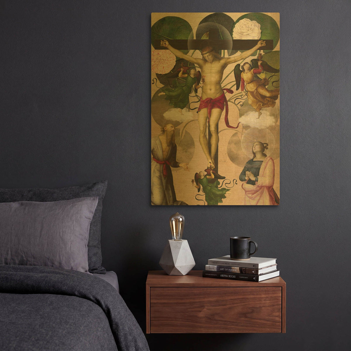 'Re-Birth' By Elo Marc Gold Metal Wall Art