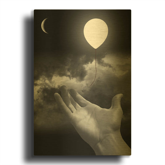 'Serenity' By Elo Marc Gold Metal Wall Art
