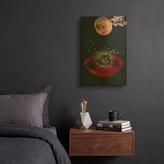 'The Creation of the Universe' By Elo Marc Gold Metal Wall Art
