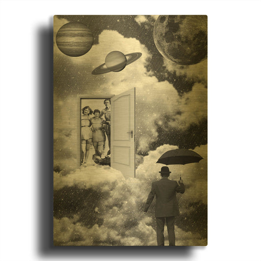 'Heaven' By Elo Marc Gold Metal Wall Art