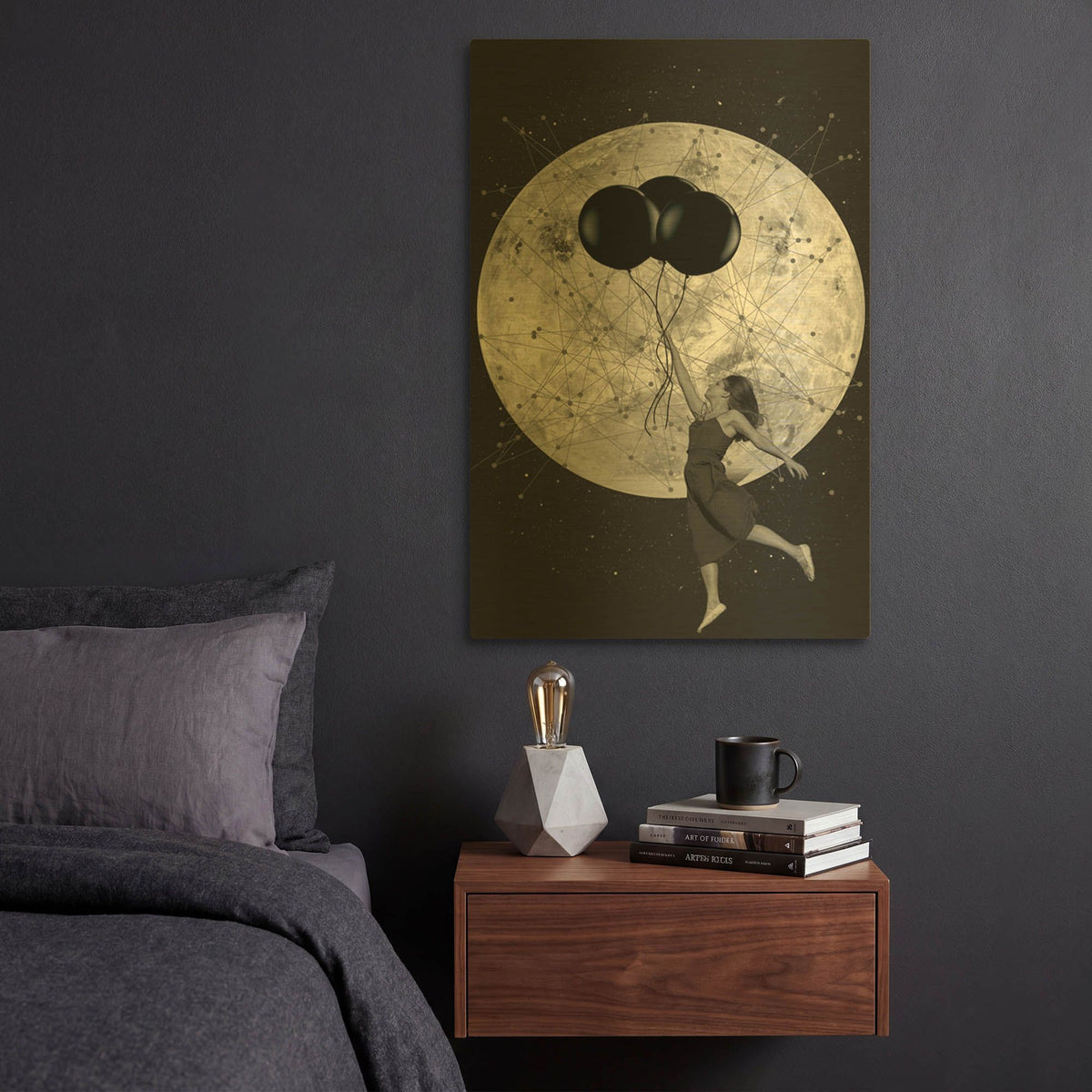 'Women Are From Venus' By Elo Marc Gold Metal Wall Art