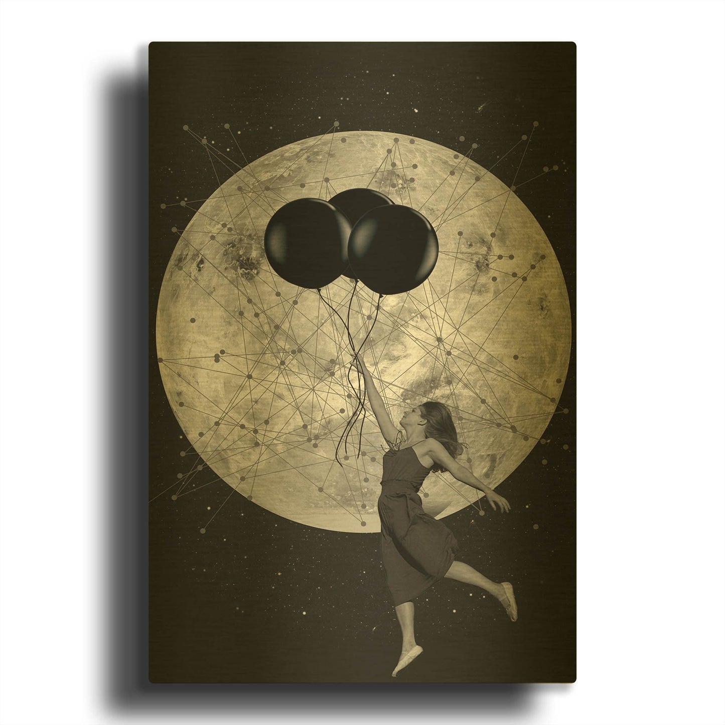 'Women Are From Venus' By Elo Marc Gold Metal Wall Art