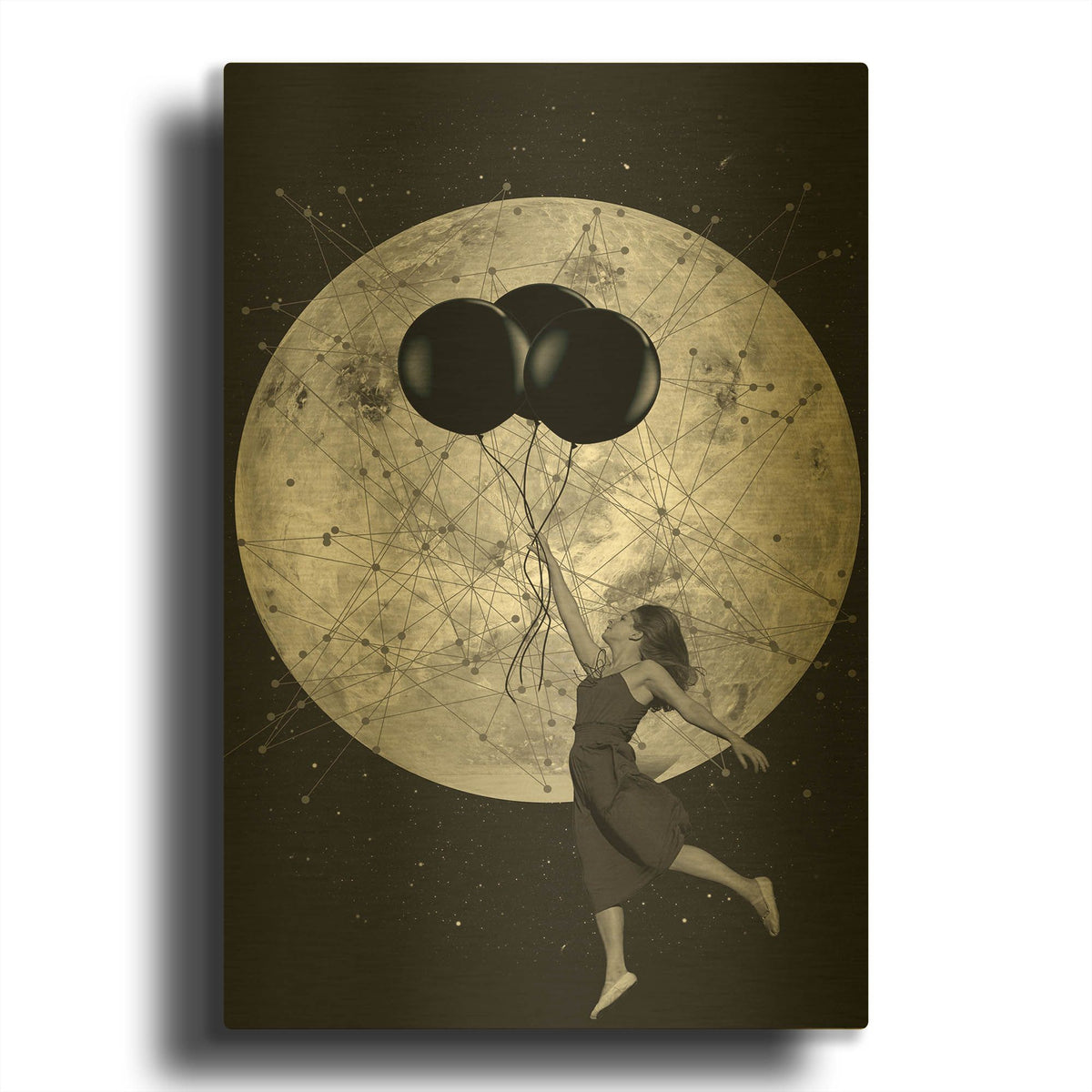 'Women Are From Venus' By Elo Marc Gold Metal Wall Art