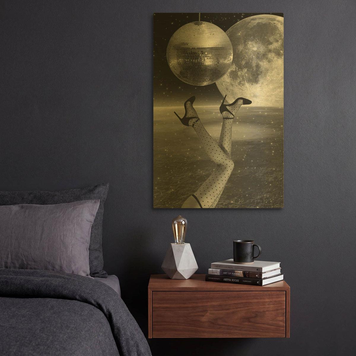 'Hangin' By Elo Marc Gold Metal Wall Art