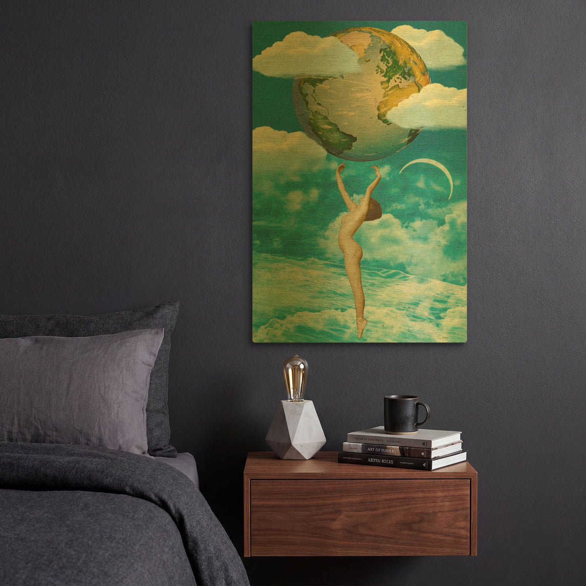 'Unashamed' By Elo Marc Gold Metal Wall Art