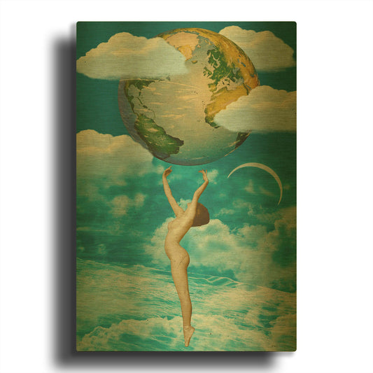 'Unashamed' By Elo Marc Gold Metal Wall Art
