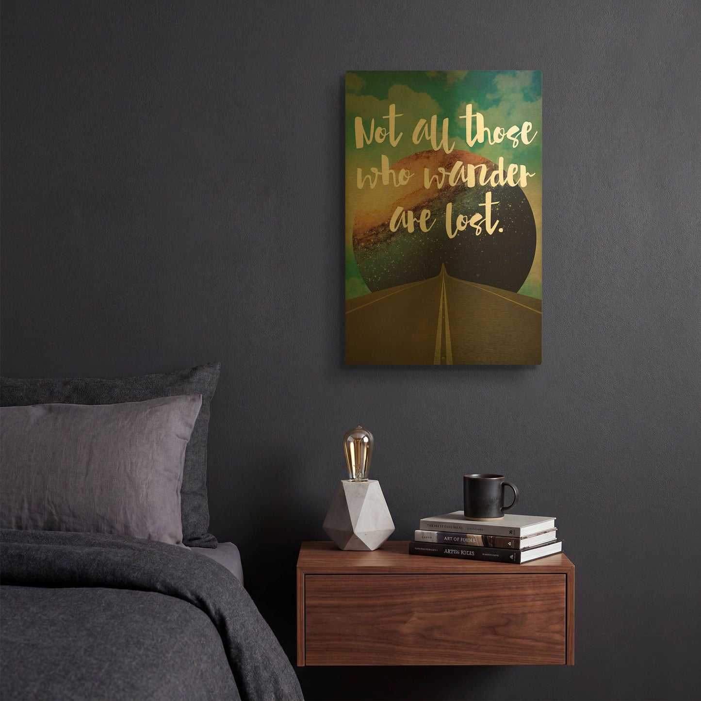 'Not All Those' By Elo Marc Gold Metal Wall Art