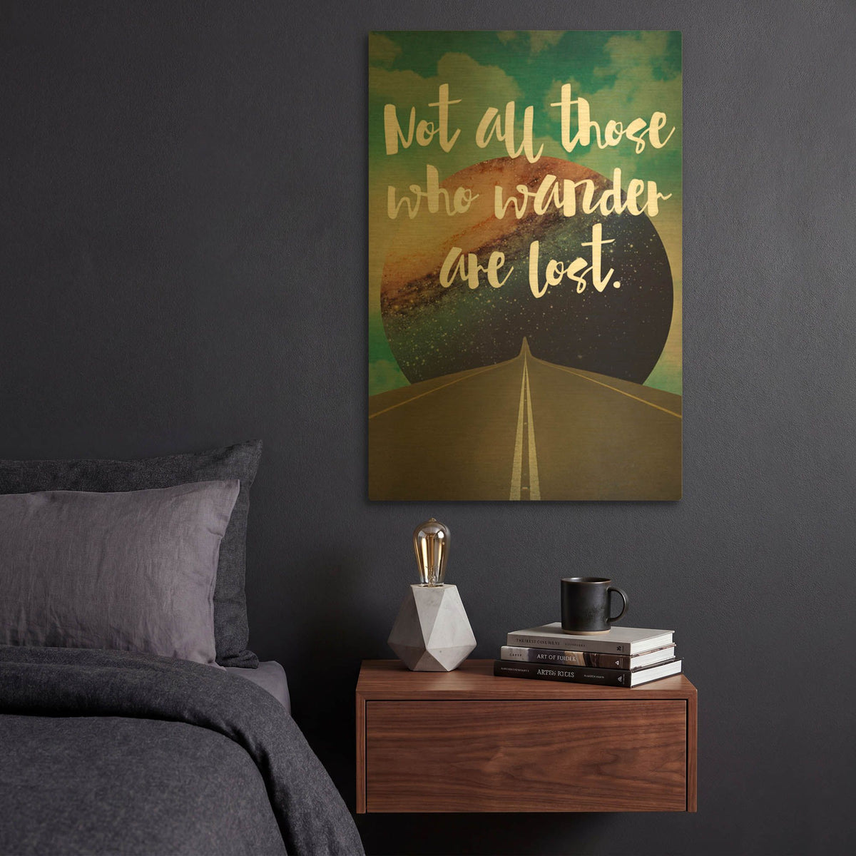 'Not All Those' By Elo Marc Gold Metal Wall Art