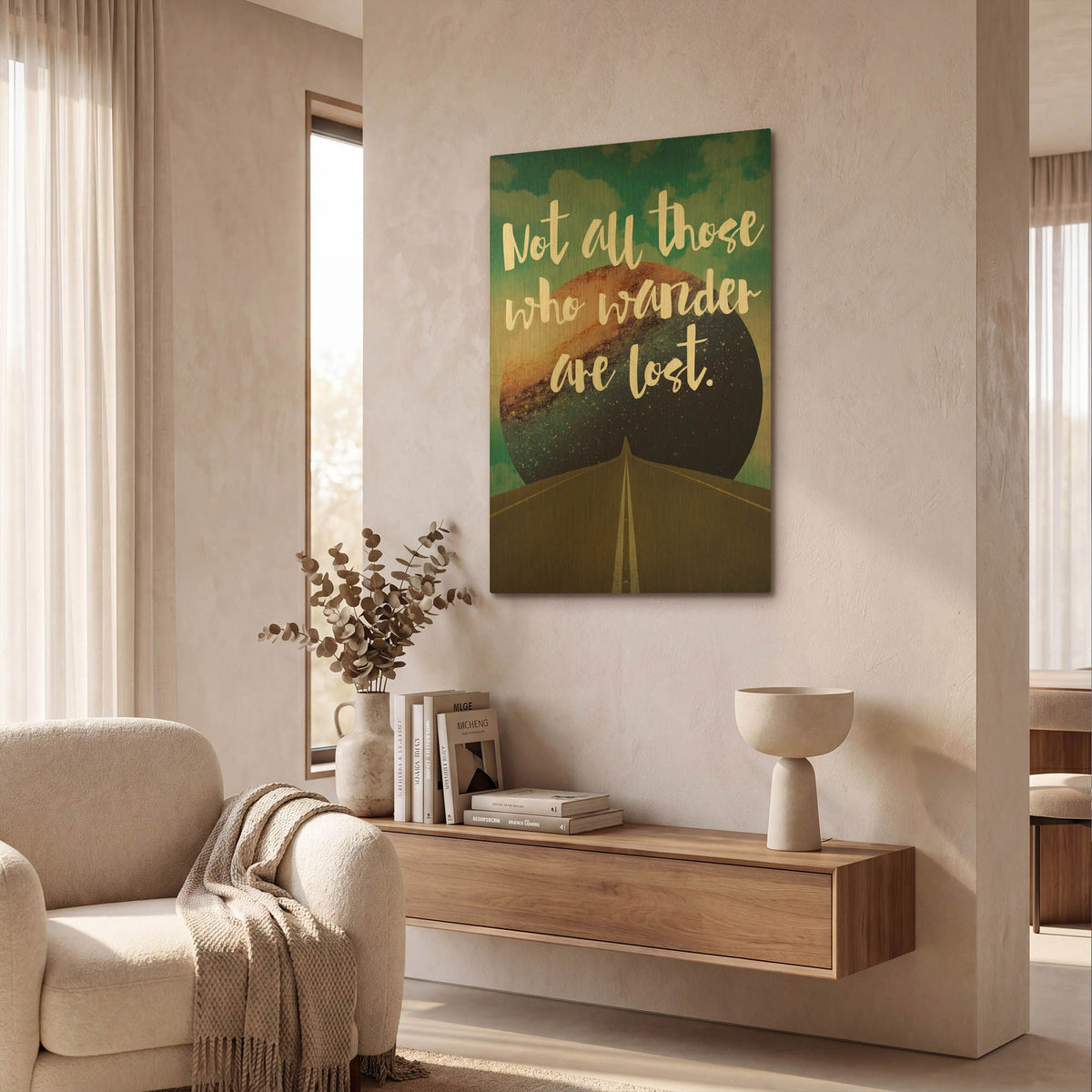 'Not All Those' By Elo Marc Gold Metal Wall Art