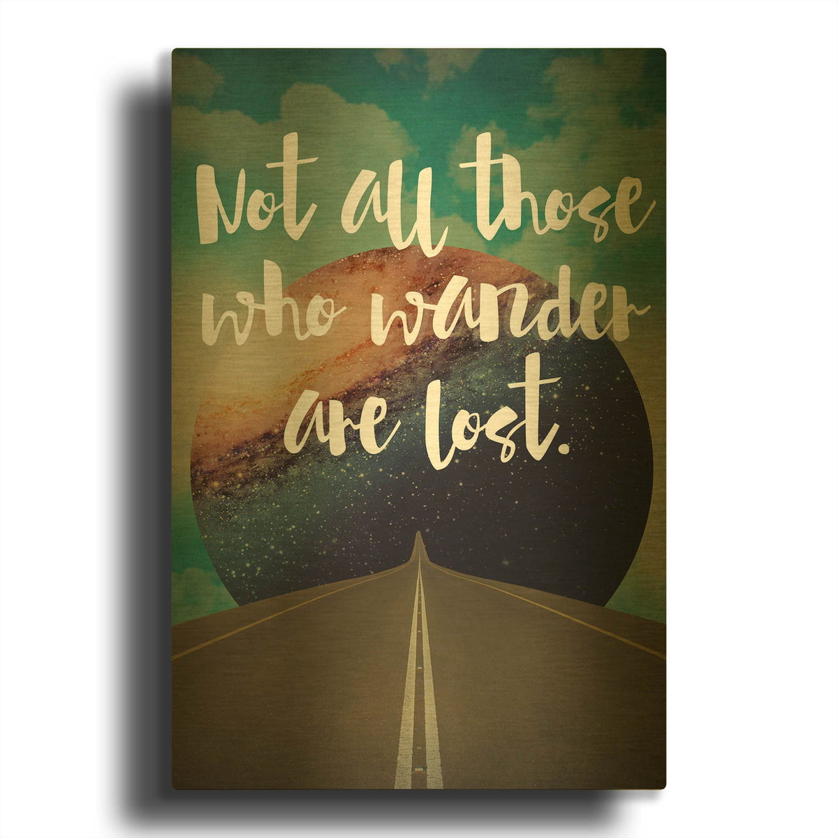 'Not All Those' By Elo Marc Gold Metal Wall Art