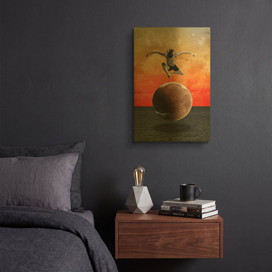 'Infinity' By Elo Marc Gold Metal Wall Art