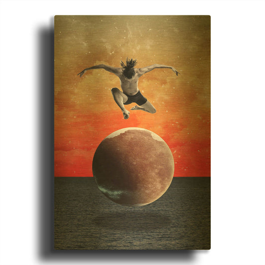 'Infinity' By Elo Marc Gold Metal Wall Art