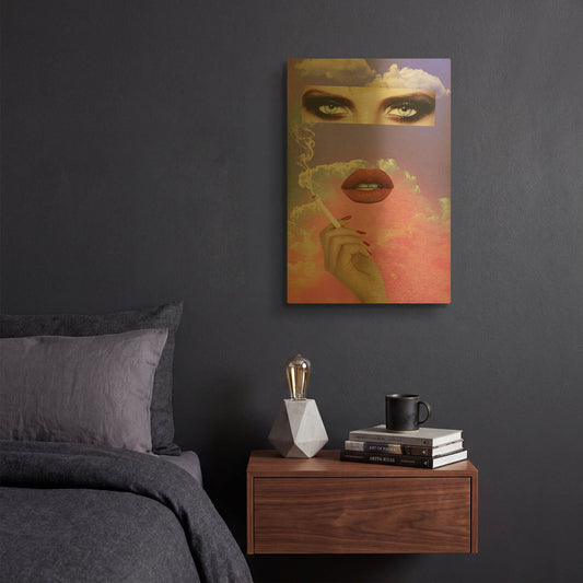 'Vanity' By Elo Marc Gold Metal Wall Art