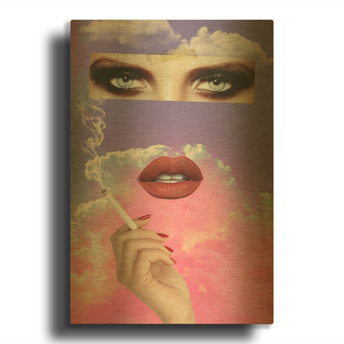 'Vanity' By Elo Marc Gold Metal Wall Art