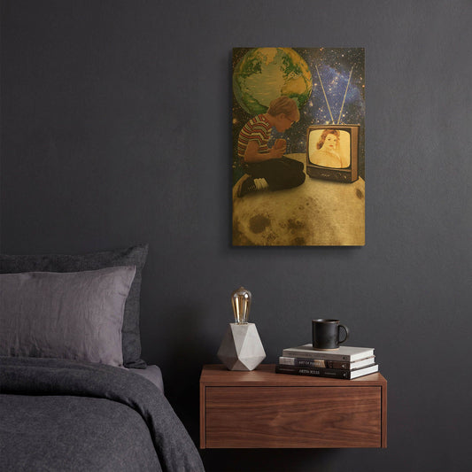 'Xposed' By Elo Marc Gold Metal Wall Art