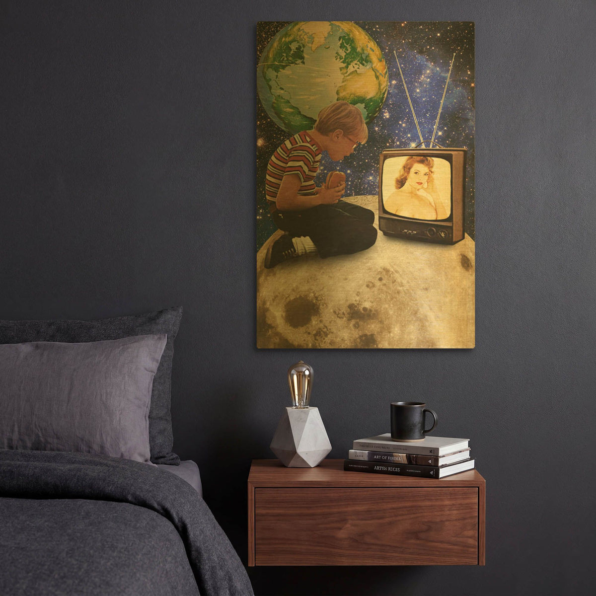 'Xposed' By Elo Marc Gold Metal Wall Art