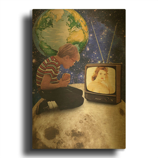 'Xposed' By Elo Marc Gold Metal Wall Art