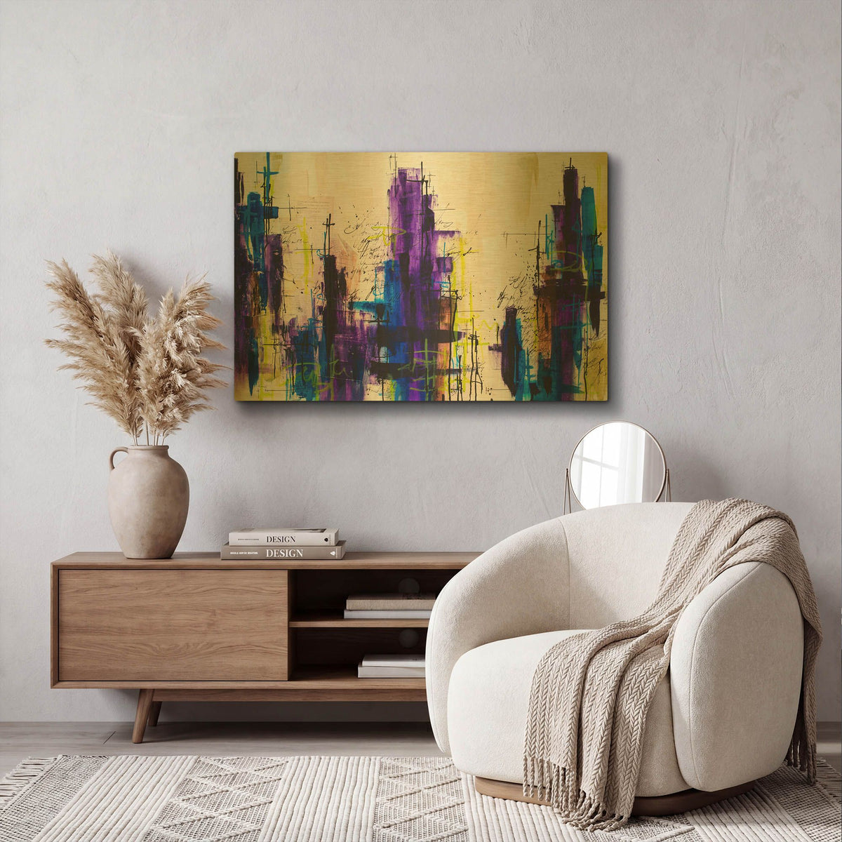 'All That It Sees' By Hanna Bruer Gold Metal Wall Art