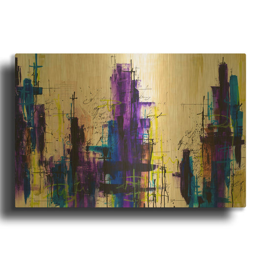 'All That It Sees' By Hanna Bruer Gold Metal Wall Art