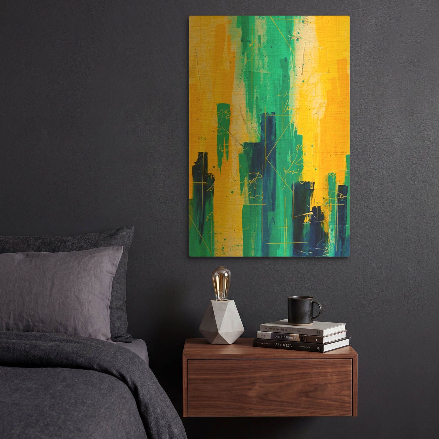 'Apostasy I' By Hanna Bruer Gold Metal Wall Art