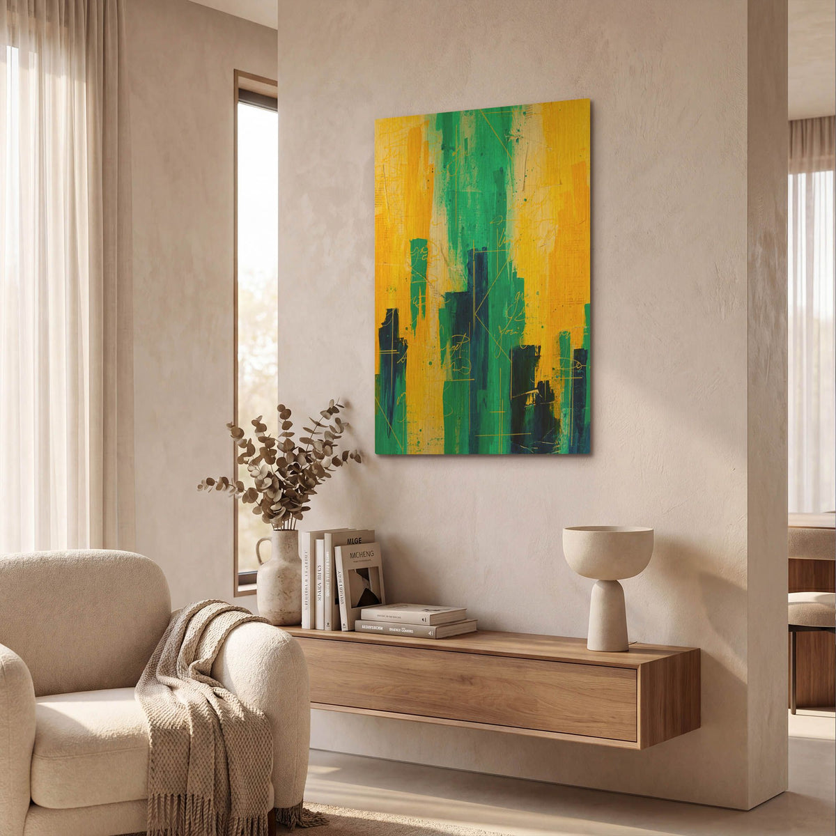 'Apostasy I' By Hanna Bruer Gold Metal Wall Art