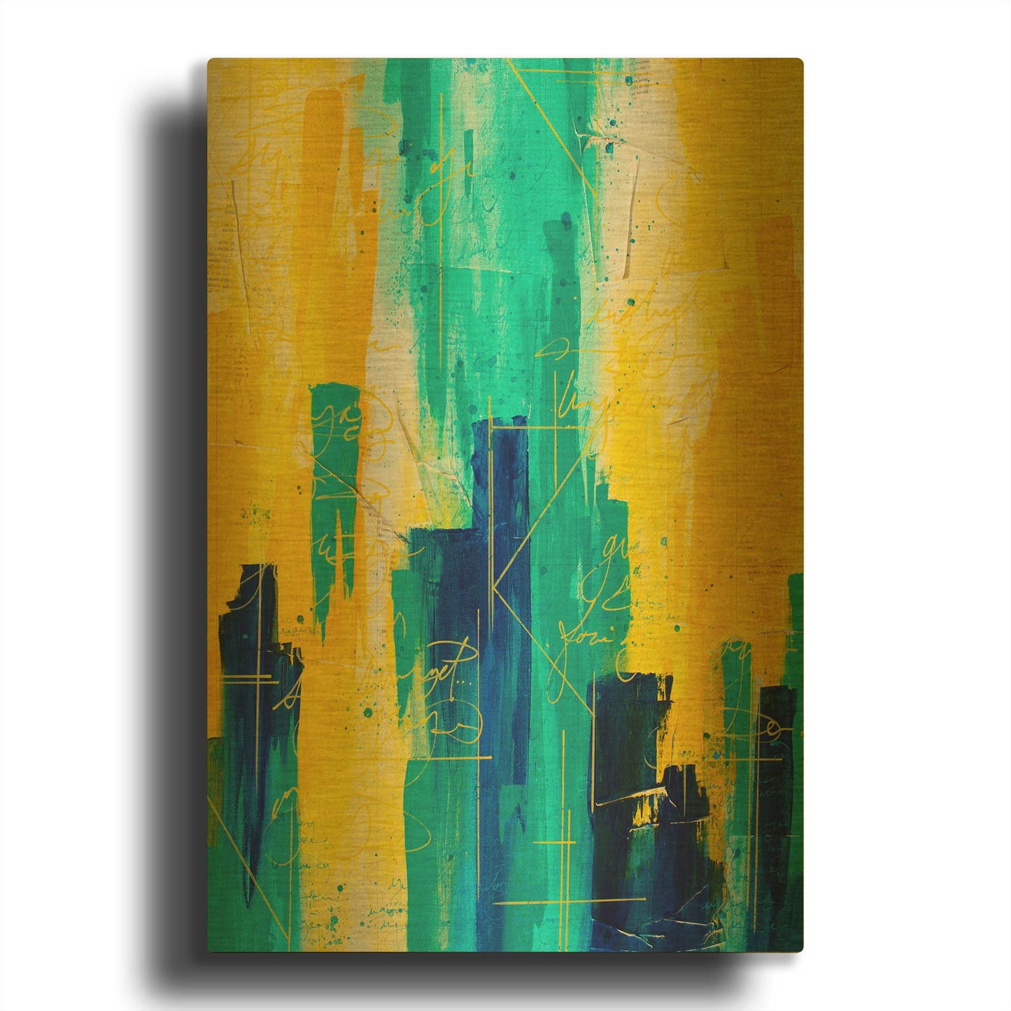 'Apostasy I' By Hanna Bruer Gold Metal Wall Art