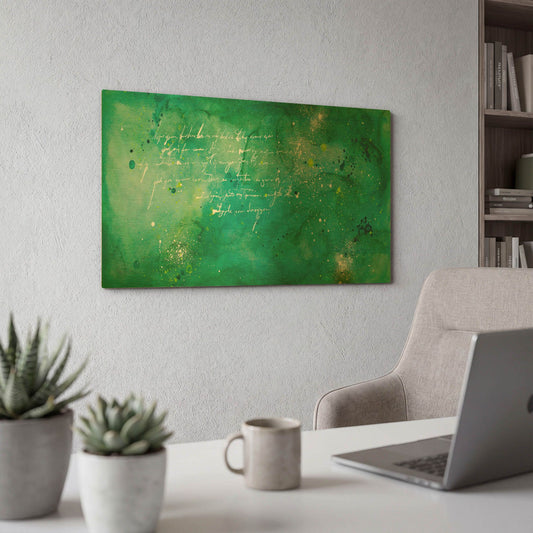 'April Nights' By Hanna Bruer Gold Metal Wall Art