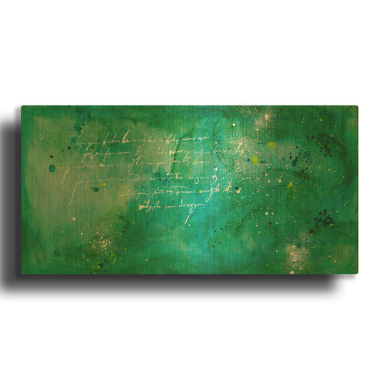 'April Nights' By Hanna Bruer Gold Metal Wall Art