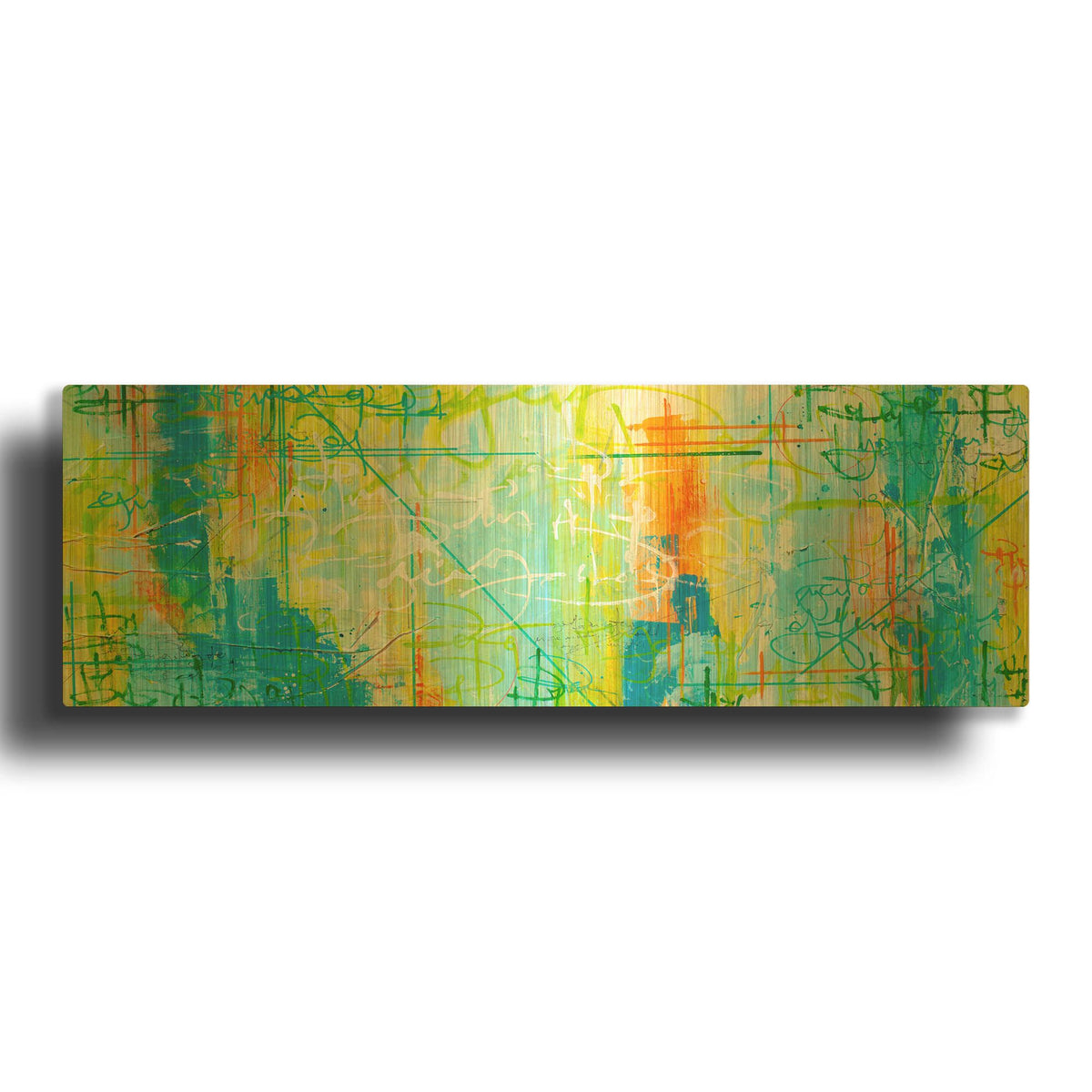 'Border Form' By Hanna Bruer Gold Metal Wall Art