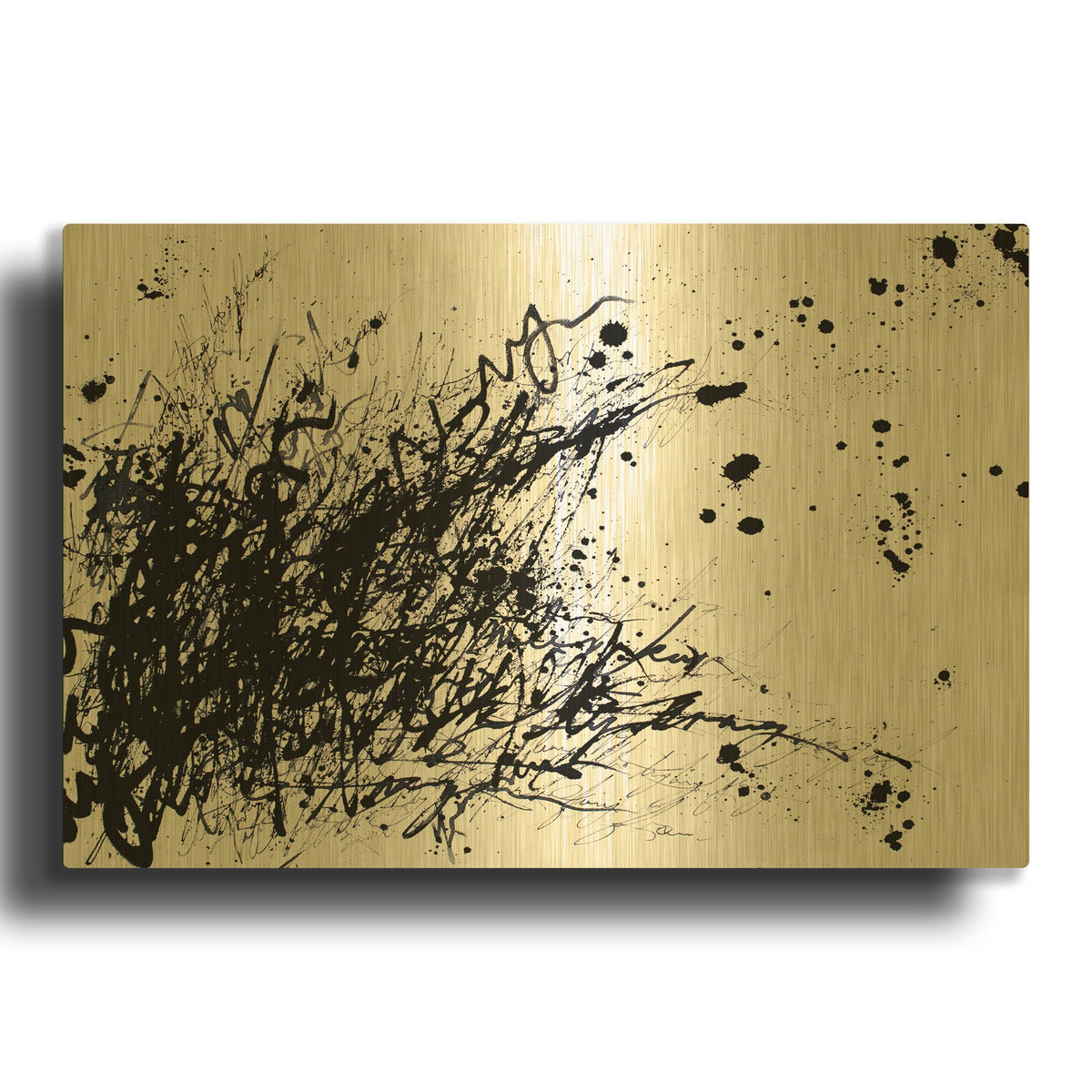 'Cougar Magnum Bullet' By Hanna Bruer Gold Metal Wall Art