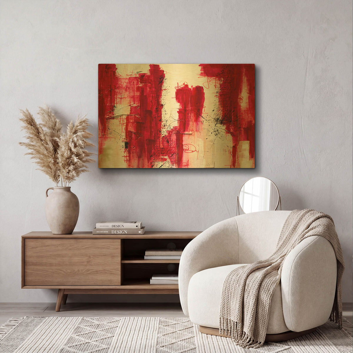 'Fifteen' By Hanna Bruer Gold Metal Wall Art